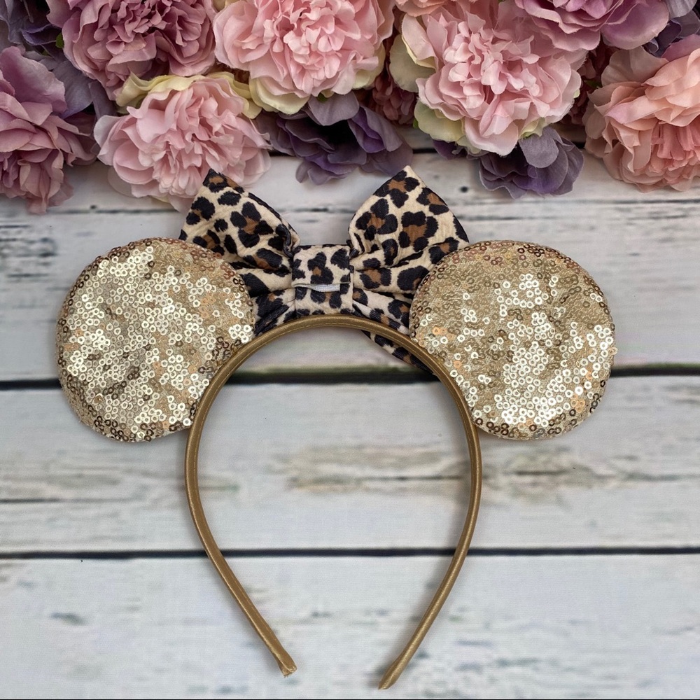 Minnie Mouse Leopard Bow Animal Kingdom Headband - Picture 13 of 16
